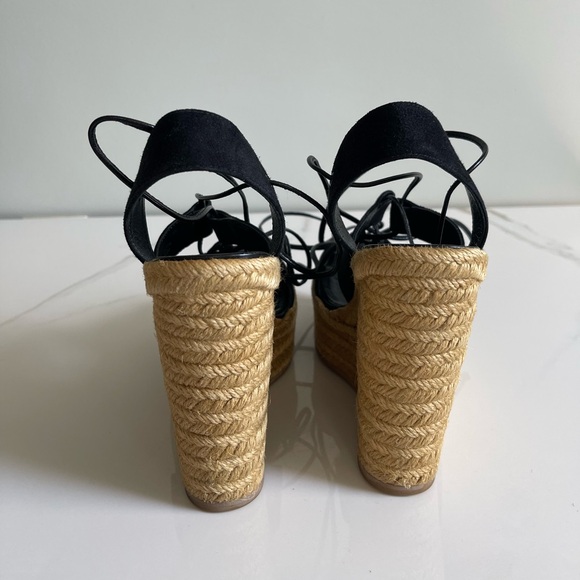 AUTHENTIC YSL LACE UP WEDGES - Picture 10 of 13